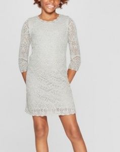 Cat & Jack crochet sweaterdress sweater dress 7/8